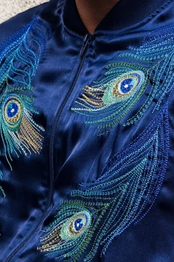 Blouson Paraguas Pavo Real Bleu Marine