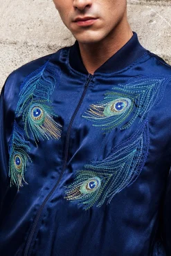 Blouson Paraguas Pavo Real Bleu Marine