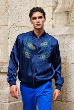 Blouson Paraguas Pavo Real Bleu Marine