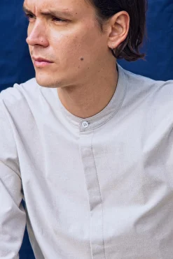 Chemise Academia Gris Clair