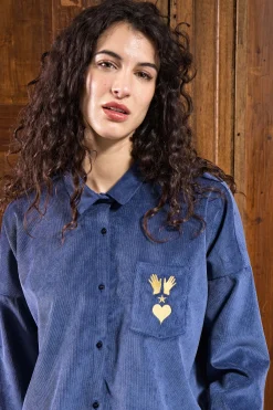 Chemise Alanis Bleu De Prusse