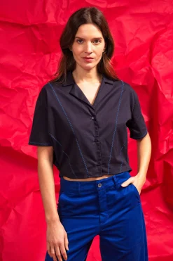 Chemise Allamanda Bleu Marine