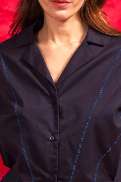 Chemise Allamanda Bleu Marine