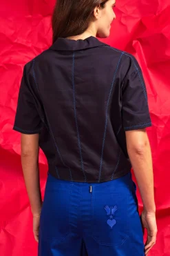 Chemise Allamanda Bleu Marine