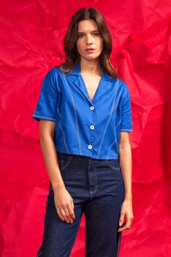 Chemise Allamanda Bleu Saphir