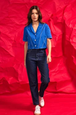 Chemise Allamanda Bleu Saphir