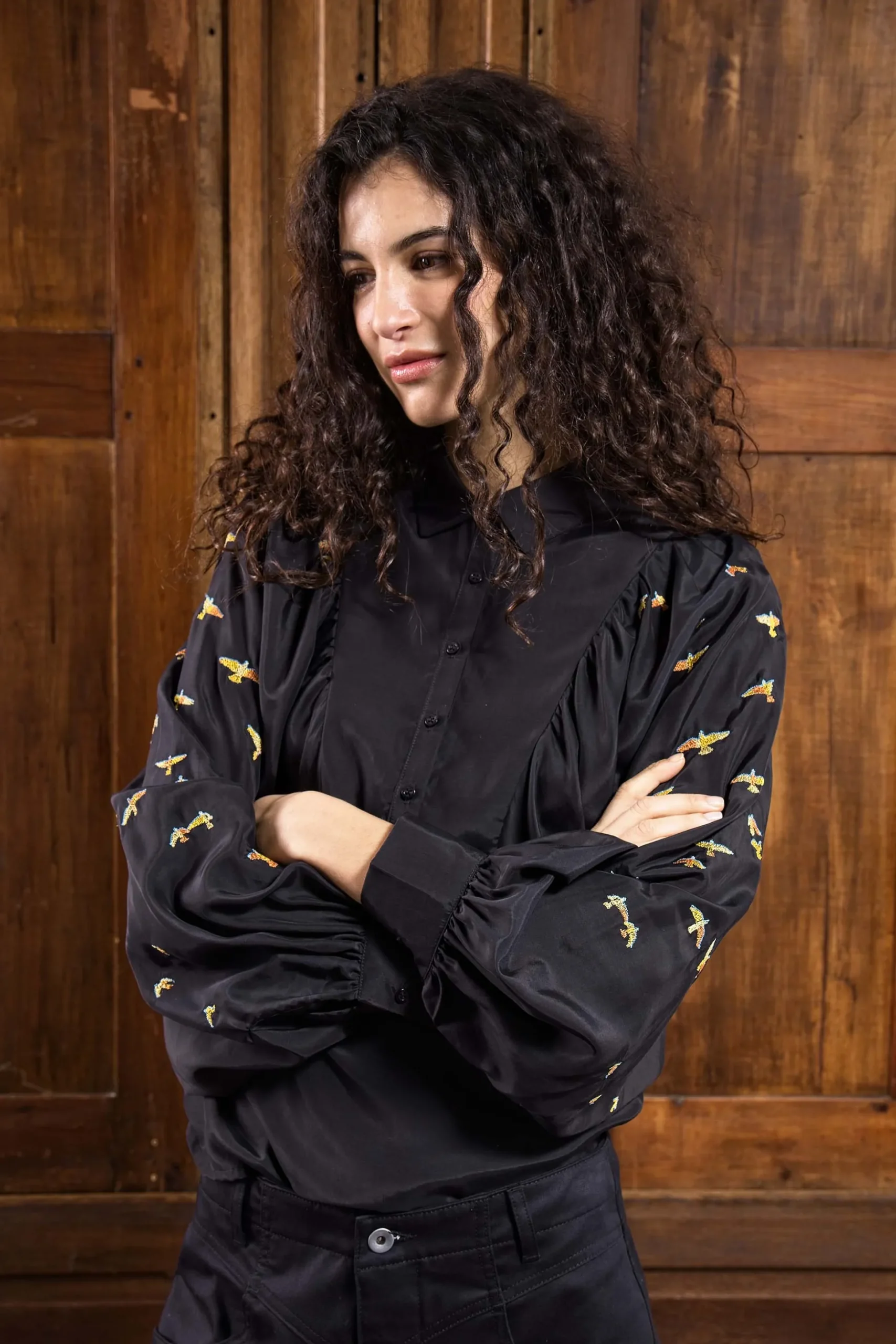 Chemise Carina Noir Vuelo Especial