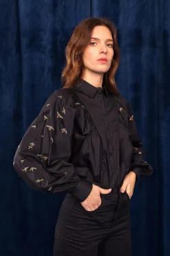Chemise Carina Noir Vuelo
