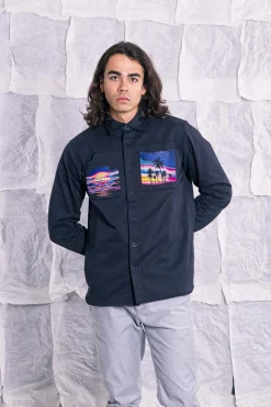 Chemise Domingo Bleu Marine
