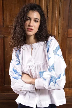 Chemise Doria Aves Blanc