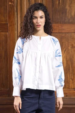 Chemise Doria Aves Blanc