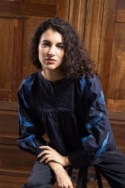 Chemise Doria Aves Bleu Marine
