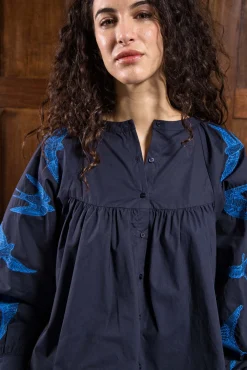 Chemise Doria Aves Bleu Marine