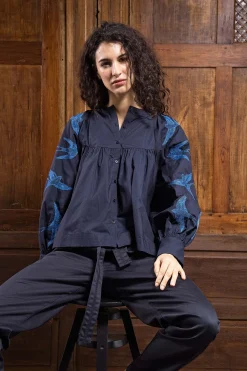 Chemise Doria Aves Bleu Marine