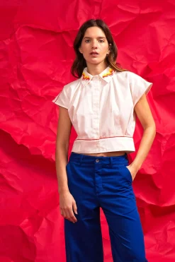 Chemise Florencia Llamas Ecru