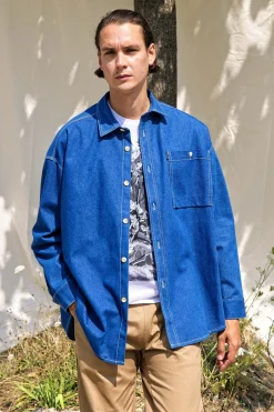 Chemise Oversize Pedro Bleu Denim