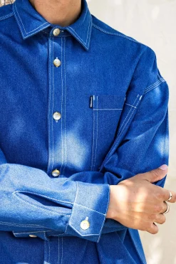 Chemise Oversize Pedro Bleu Denim