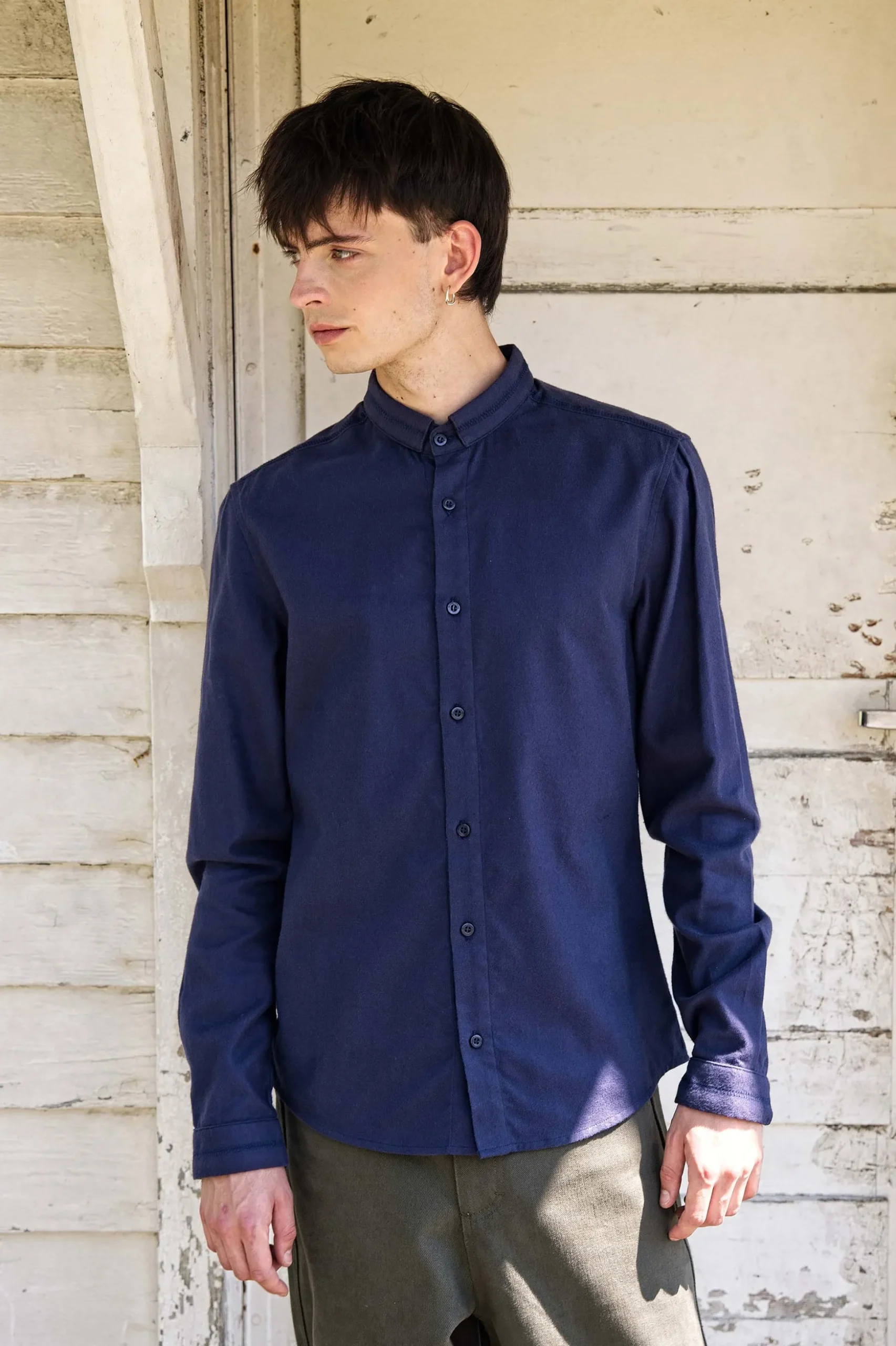 Chemise Piloto Flanelle Bleu Marine