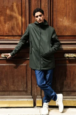 Manteau Possible Lana Kaki Foncé