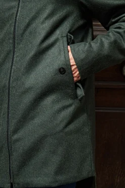 Manteau Possible Lana Kaki Foncé
