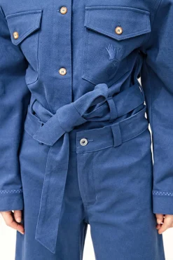 Pantalon Saba Bleu Méditerranée