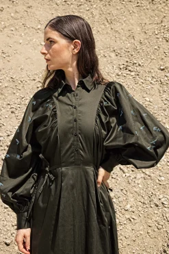 Robe Carina Vuelo Vert Foncé