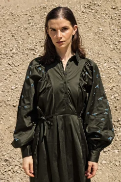 Robe Carina Vuelo Vert Foncé