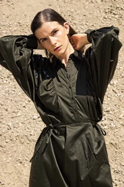 Robe Carina Vuelo Vert Foncé