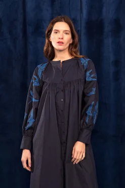 Robe Doria Aves Bleu Marine