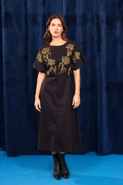Robe Maeve Flores Noir