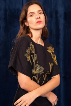 Robe Maeve Flores Noir