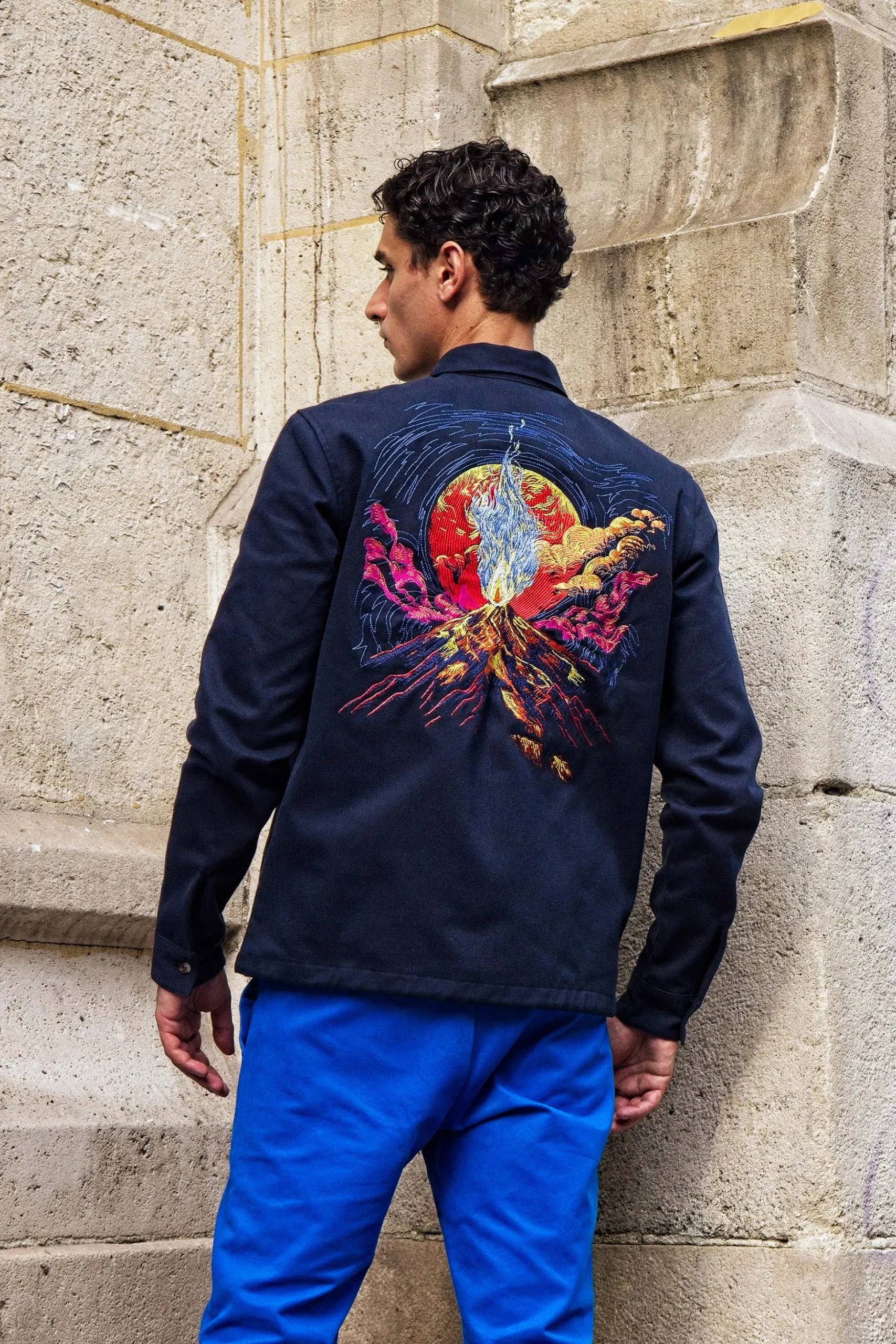 Surchemise Fontanero Volcano Bleu Marine
