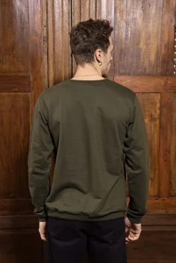 Sweatshirt Alan Kaki Foncé
