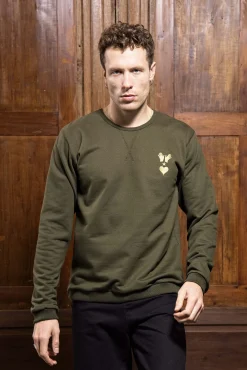 Sweatshirt Alan Kaki Foncé