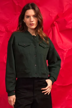 Sweatshirt Bona Vert Foncé