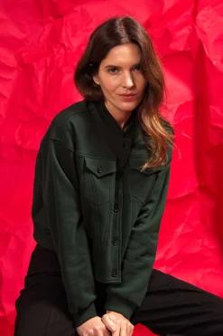 Sweatshirt Bona Vert Foncé
