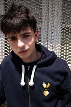 Sweatshirt Capuche Dorian Bleu Marine