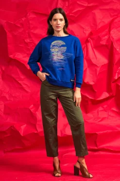 Sweatshirt Contracorriente Mar y Sol Bleu Saphir