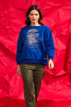 Sweatshirt Contracorriente Mar y Sol Bleu Saphir