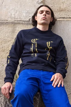 Sweatshirt Feliz Gotico Bleu Marine