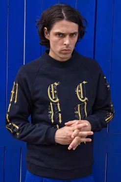 Sweatshirt Feliz Gotico Bleu Marine