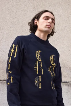 Sweatshirt Feliz Gotico Bleu Marine