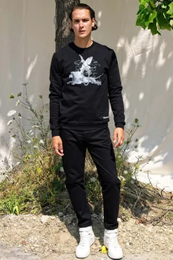 Sweatshirt Macarron Aro Noir