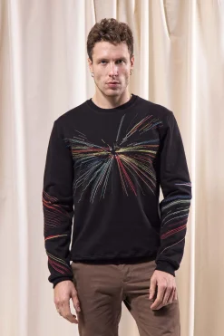 Sweatshirt Macarron Faros Noir