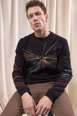 Sweatshirt Macarron Faros Noir
