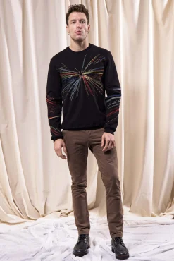 Sweatshirt Macarron Faros Noir