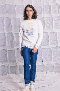 Sweatshirt Macarron Mar y Sol Ecru