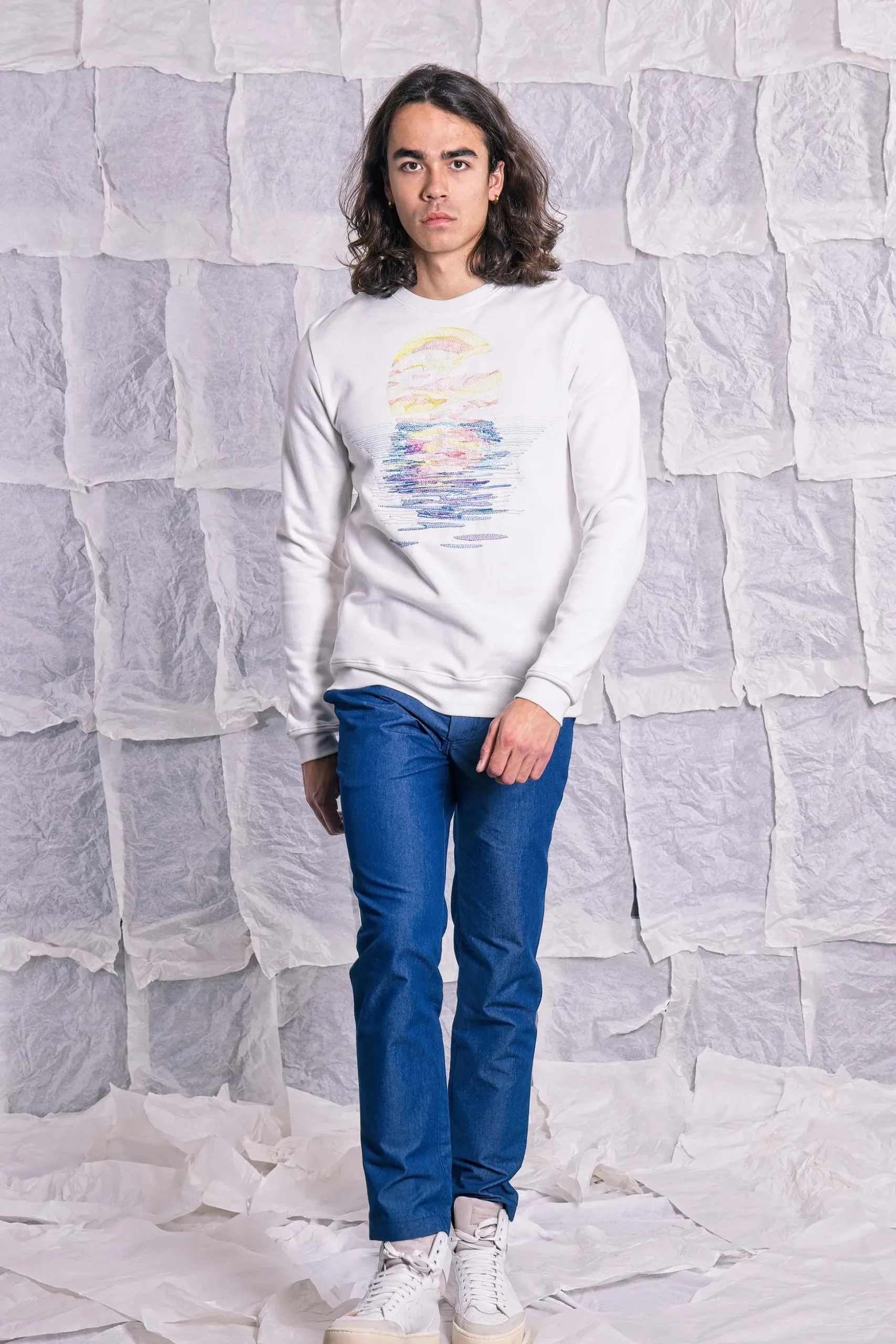 Sweatshirt Macarron Mar y Sol Ecru
