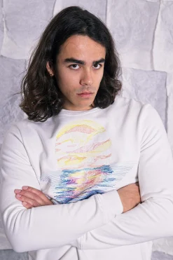 Sweatshirt Macarron Mar y Sol Ecru