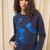 Sweatshirt Macarron Medusas Bleu Marine
